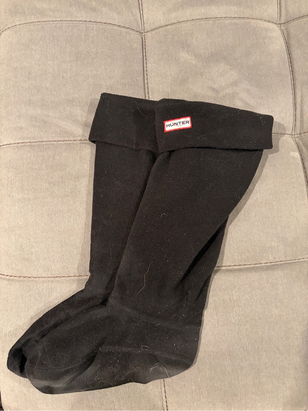 Hunter Black Tall Boot Liner Socks with Logo